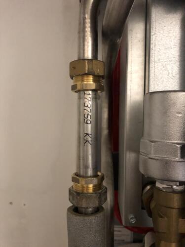 KVM Conheat HIU 110mm spool piece  - Heat Meter Replacement Pipe